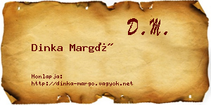 Dinka Margó névjegykártya